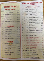 Fire King menu