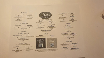 Brio Italian Grille – Crabtree menu