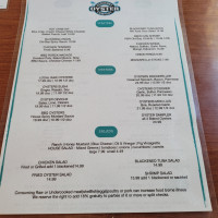 Ocracoke Oyster Company menu