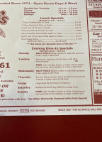 Joto's Pizza Seminole menu