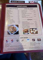 Kobe Japanese Steak House menu