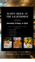 The Light Horse Restaurant And Bar menu