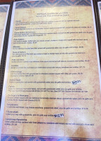 San Lorenzo Mexican Resturant menu