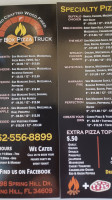 Wood Fire Pizza menu