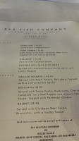 E&s Fish Company menu