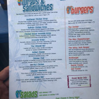 The Upper Deck menu