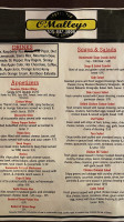 O'malleys Sports Pub Grill menu