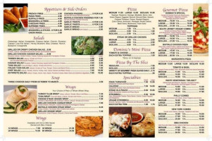 Dominic's Pizza menu