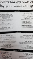 Fisherman’s Market Grill menu