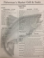 Fisherman’s Market Grill menu