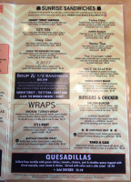 Patti's Sunrise Café menu