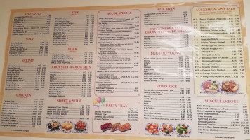 China Inn menu