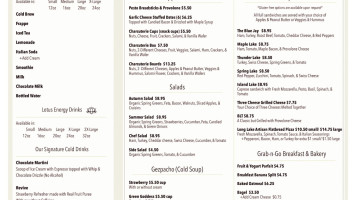 Deja Brew Coffee More menu