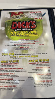 Dick's Last Resort Gatlinburg menu