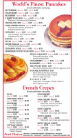 Tony's Breakfast Cafe menu