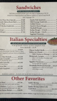 Pizza Barn menu