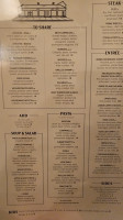 1913 Restaurant Bar menu