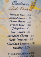 Cielito Lindo menu