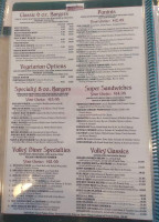 Skf Valley Diner menu