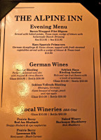 Alpine Inn menu