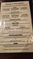 Three Jimmy's Good Time Eatery menu