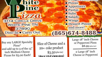 White Pine Pizza 2 food