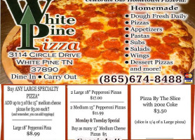 White Pine Pizza 2 food