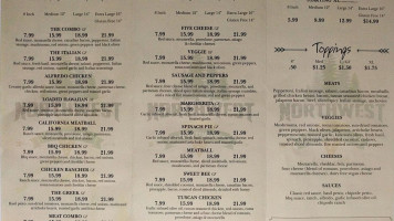 Northwest Pizza Company menu