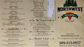 Northwest Pizza Company menu