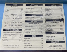 Ocm Crabs menu