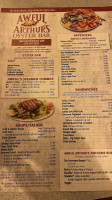 Awful Arthur's Oyster menu