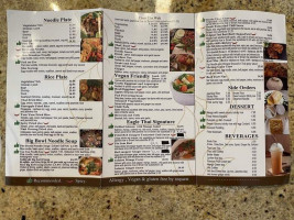 Eagle Thai Cuisine menu