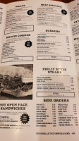 Sage Diner menu