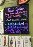 Lil Black Bear Cafe menu