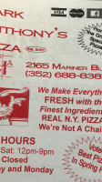 Mark Anthony Pizza food