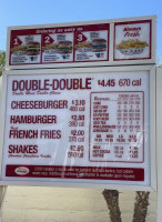 In-n-out Burger food