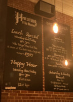 Historians Ale House menu