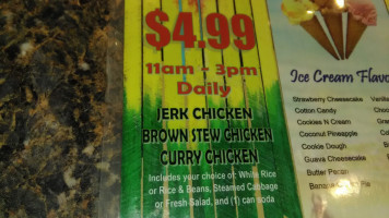 Spice Caribbean Grille menu