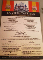 La Vieja Castilla menu