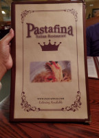 Pastafina Italian Pizza Rest menu