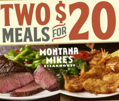 Montana Mike's Steakhouse food