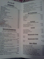 Crazy Joe's Diner menu