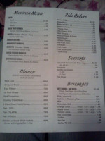 Crazy Joe's Diner menu