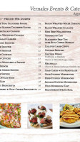 Vernales menu