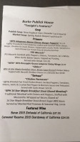 Burke Publick House menu