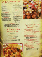 La Poblana menu