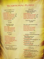 La Poblana menu