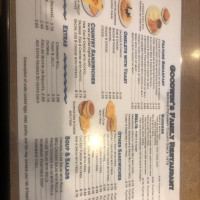 Goodwin's Family Restaurant menu