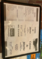 Cuisine De Jibarito menu