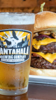 Nantahala Brewing's Taproom Burger food